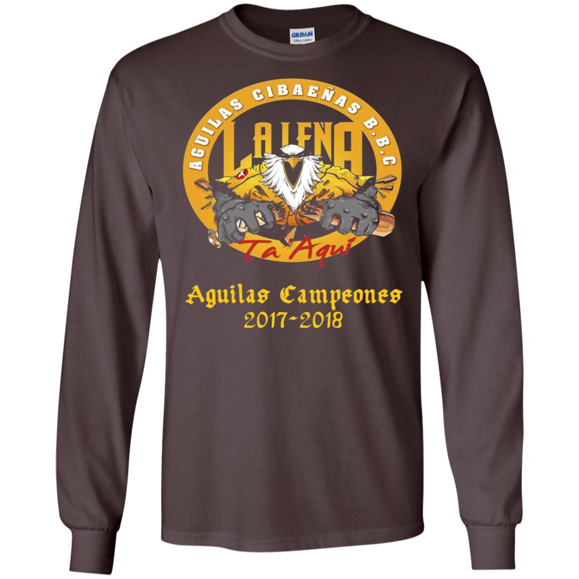 Baseball Lover T-shirt Aguilas Cibaenas Campeones 2017-2018 Dark Chocolate