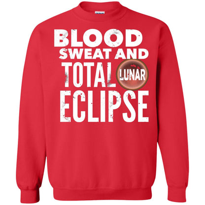 Total Lunar Eclipse 2018 Blood Sweat T-shirt Red