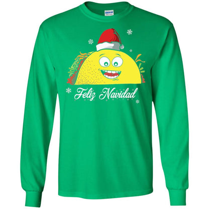 Christmas T-shirt Taco Feliz Navidad Irish Green