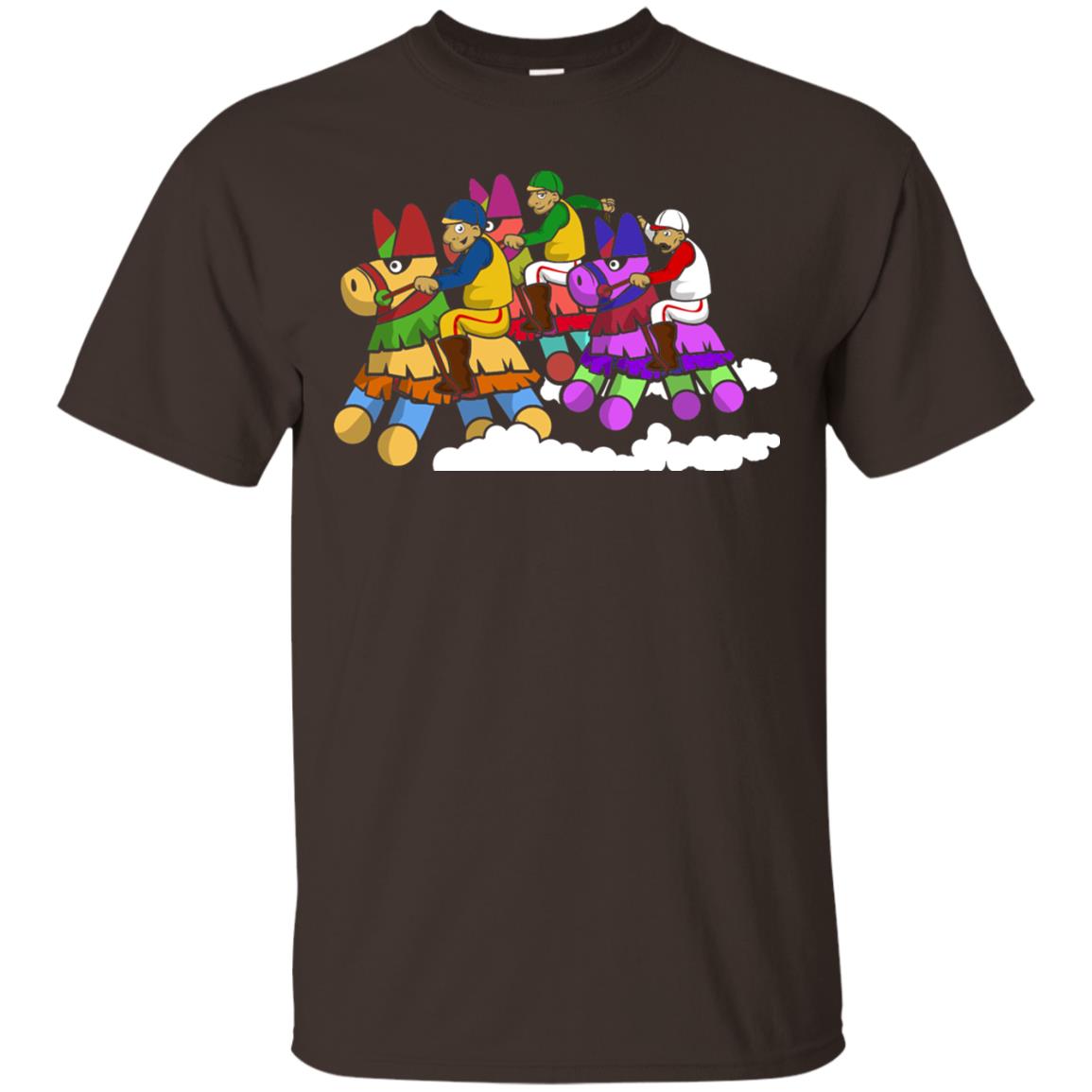Derby Party Pinata Jockeys Cinco De Mayo Horse Race Shirt Dark Chocolate