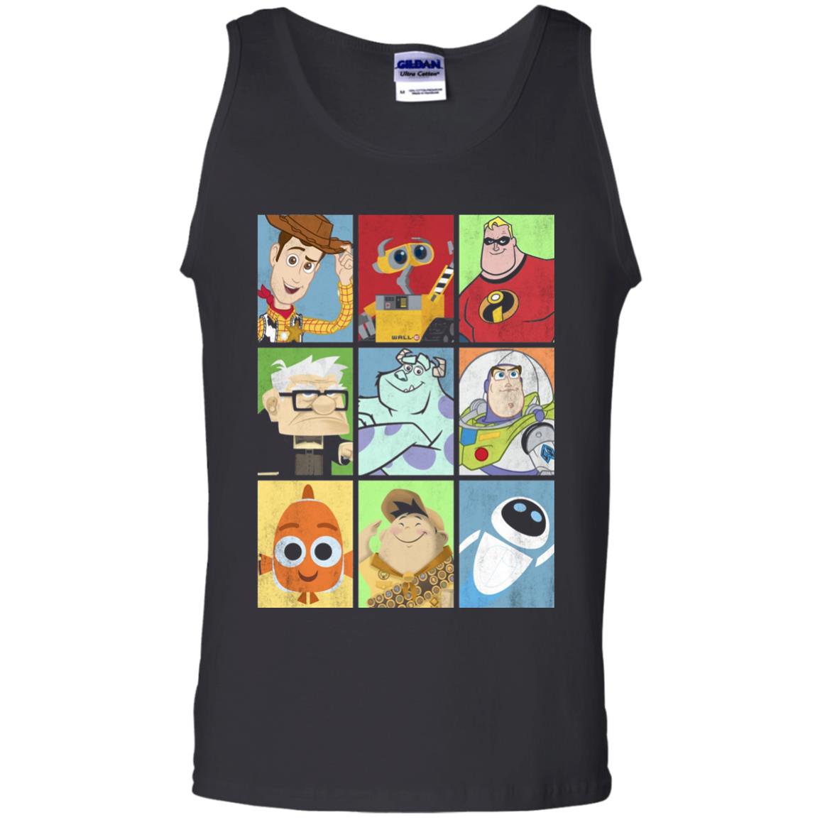 Epic Boxed Up Line Up Character Graphic T-shirt Black