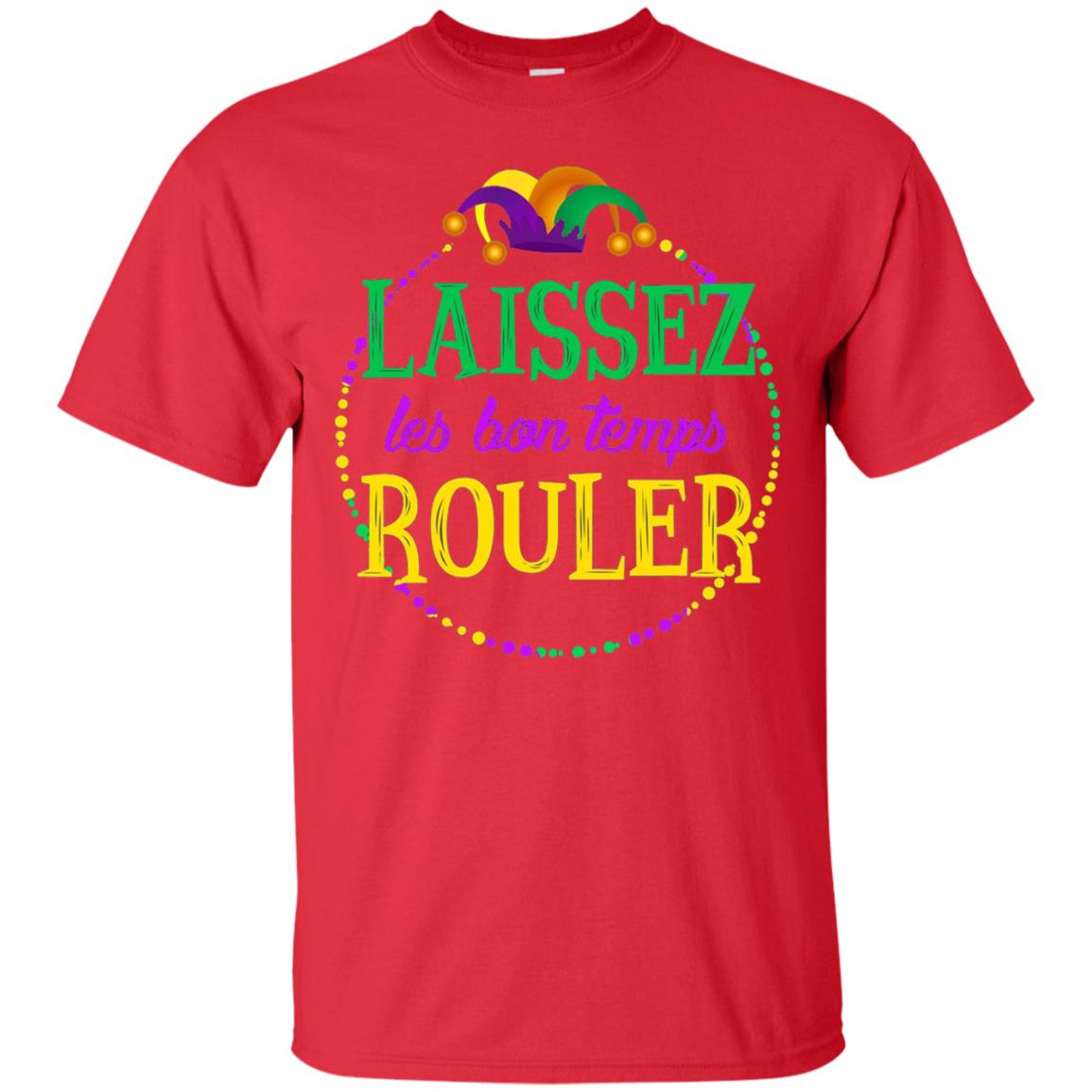 Laissez Les Bon Temps Rouler Mardi Gras T-shirt Red