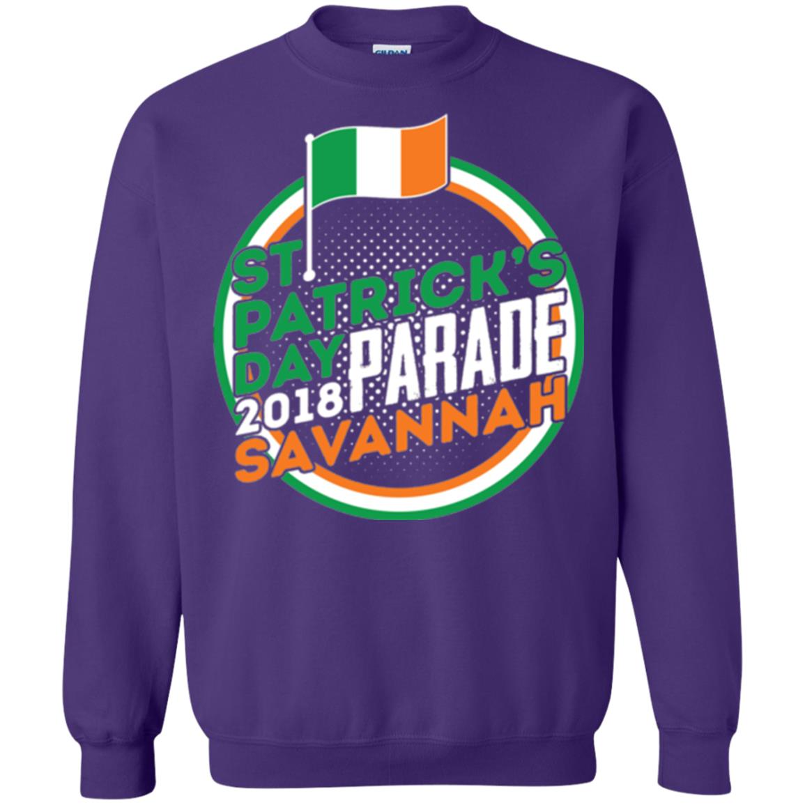 Parade Savannah 2018 Ireland Flag St. Patrick_s Day T-shirt Purple