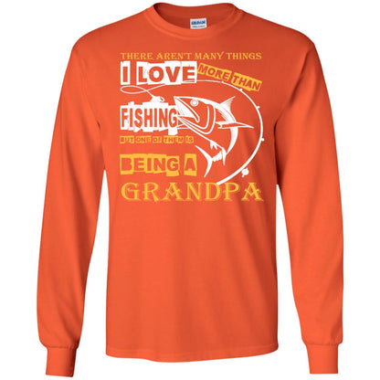 But One Of Them Is Being A Grandpa Papa T-shirt Orange