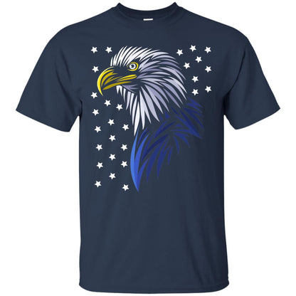 Usa Eagle Flag Stars T-shirt Tribal Style T-shirt Navy