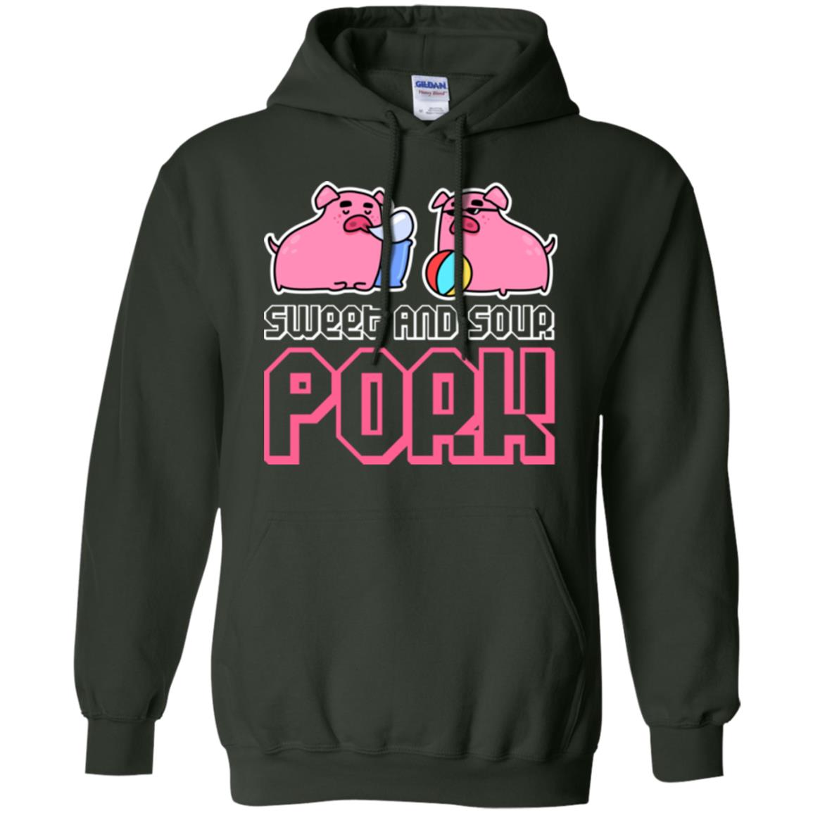 Food Lover T-shirt Sweet And Sour Pork Forest Green