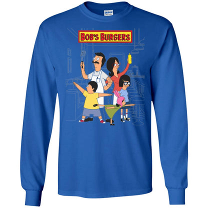 Family Group Hero Pose T-shirt Bob_s Burgers Royal