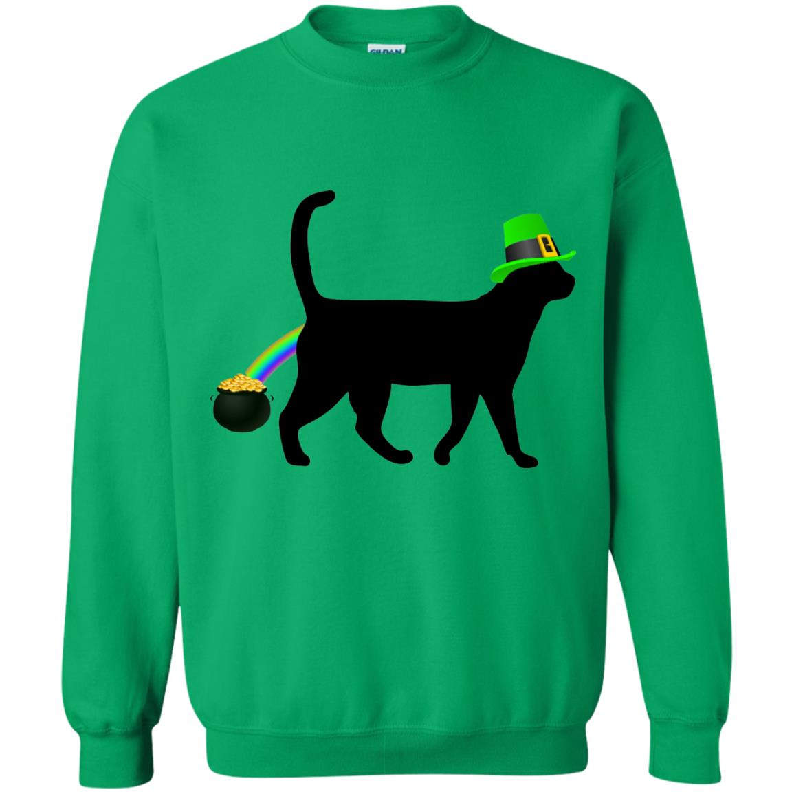 Cat Leprechaun Funny Cat Saint Patrick_s Day T-shirt Irish Green