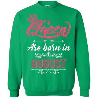 Brithday T-Shirt Queen Are Born In August Irish Green