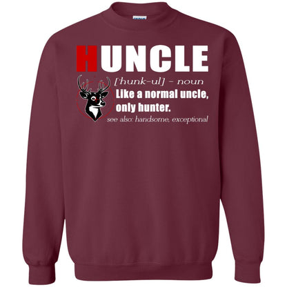 Huncle Definition Like A Normal Uncle Only Hunter Hunting Uncle Gift Shirt For Mens Maroon