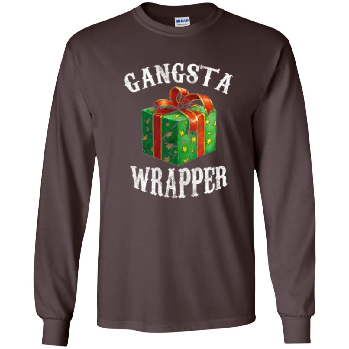 Christmas T-shirt Gangsta Wrapper Novelty Dark Chocolate