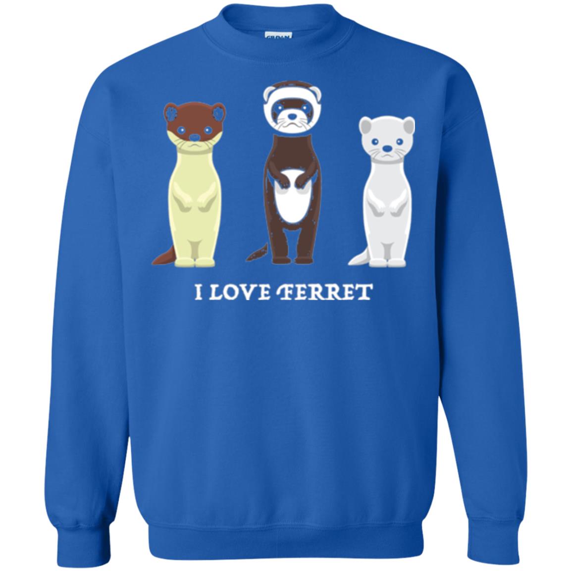 Ferret T-shirt I Love Ferret Royal