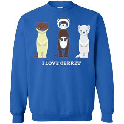 Ferret T-shirt I Love Ferret Royal
