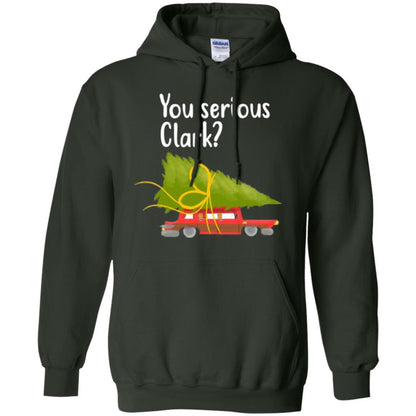 Christmas T-shirt You Serious Clark Griswold Forest Green