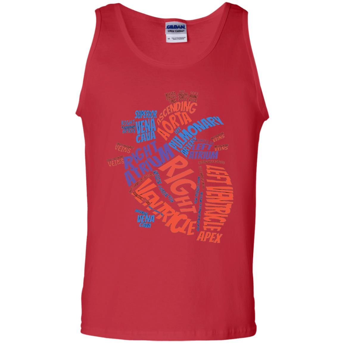 Anatomical Heart T-shirt Red