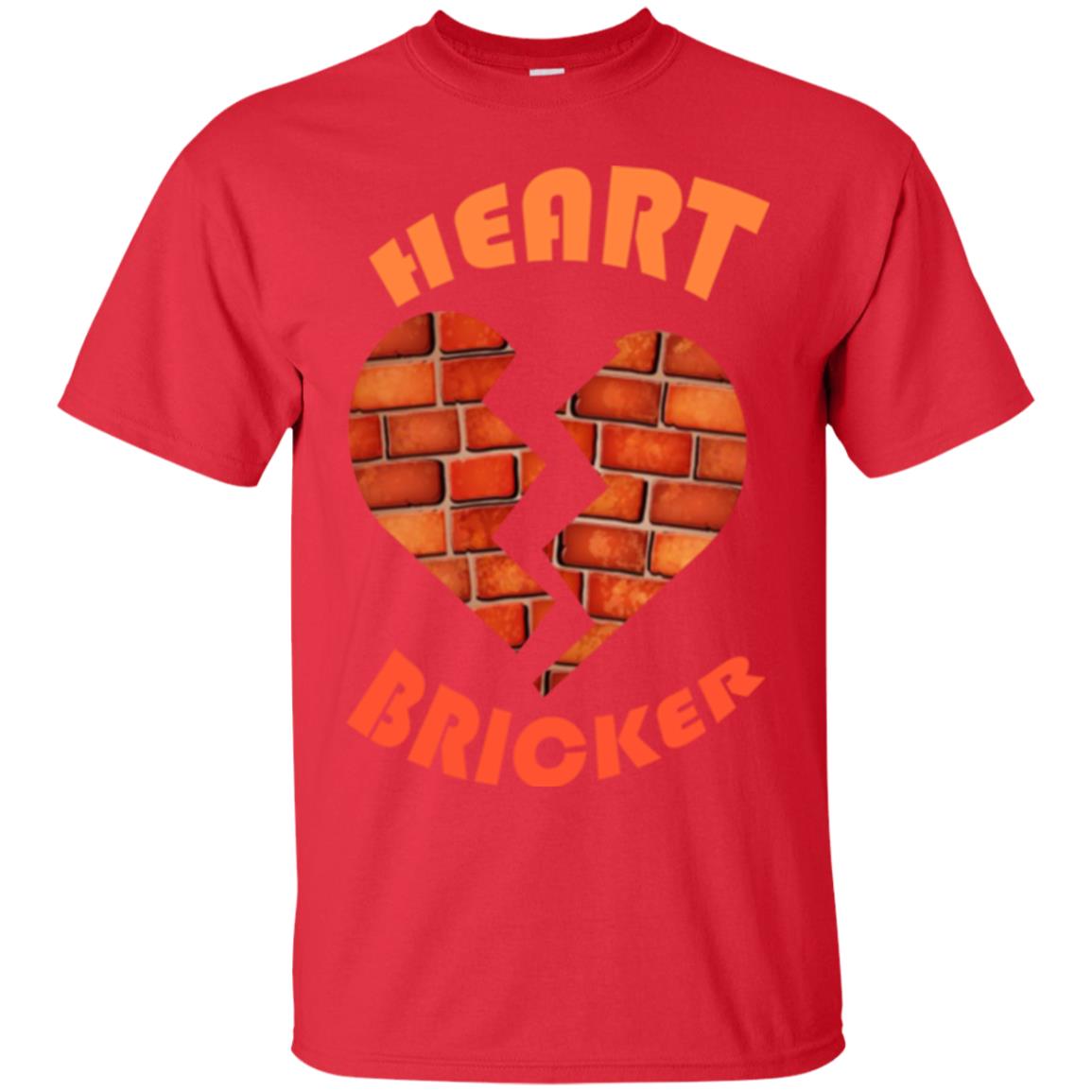 Valentines Day T-shirt Heart Bricker Red