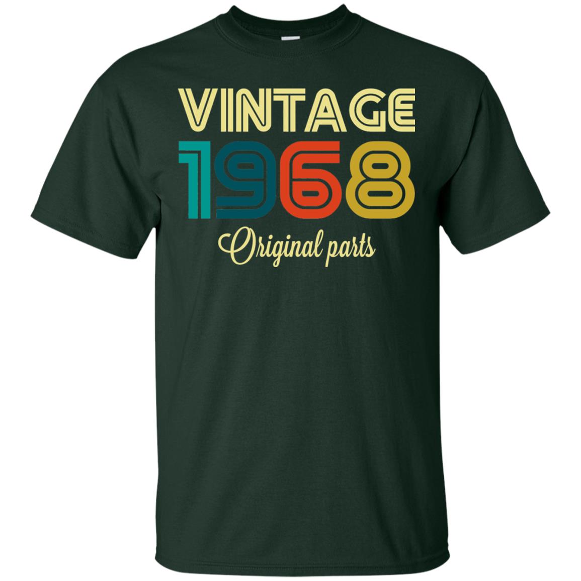 Vintage 1968 Funny Old School 50th Birthday T-shirt Forest