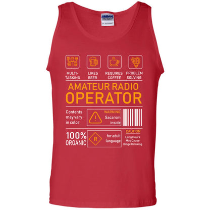 Amateur Radio Operator Gift Shirt Red