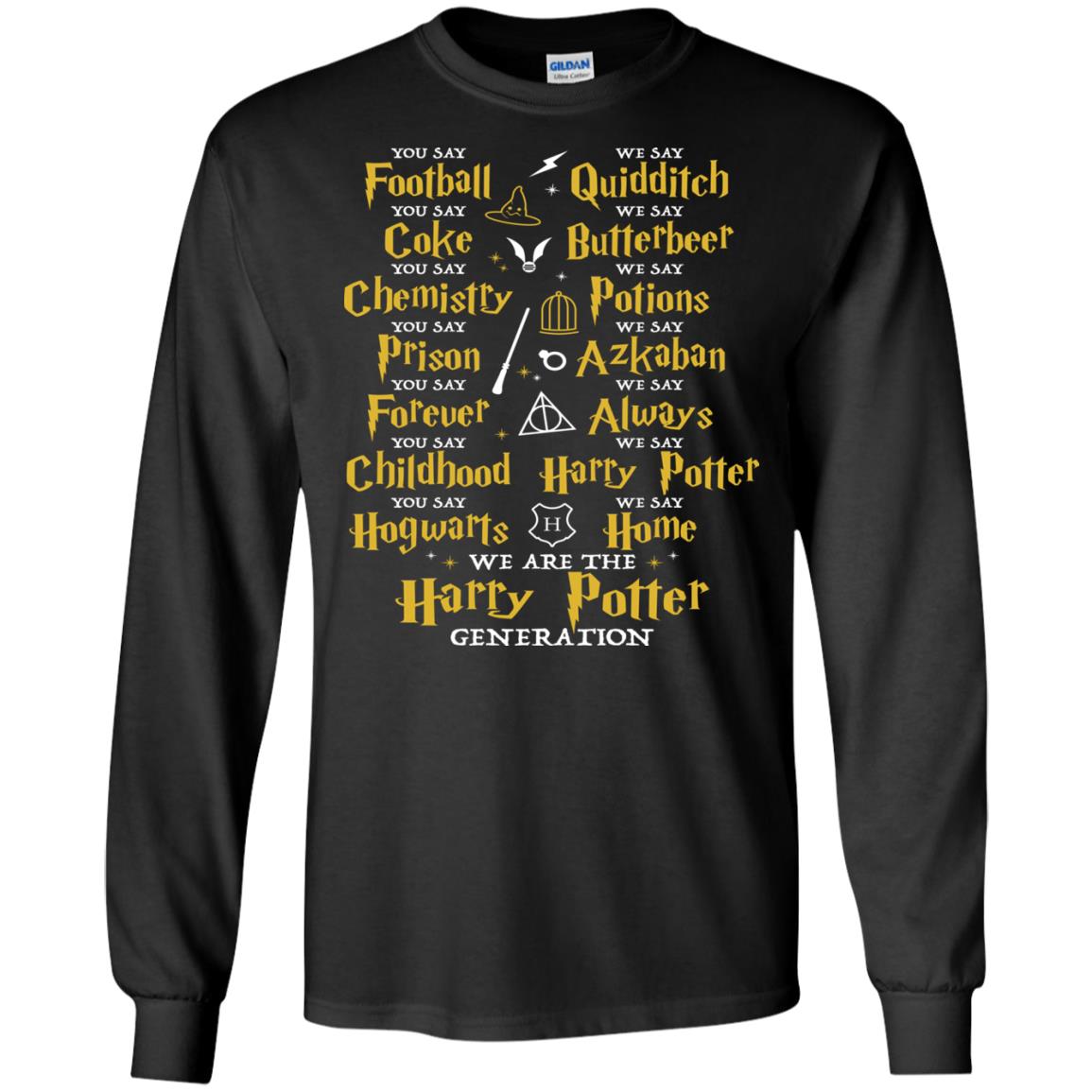 We Are The Harry Potter Generation Movie Fan T-shirt Black