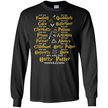 We Are The Harry Potter Generation Movie Fan T-shirt Black