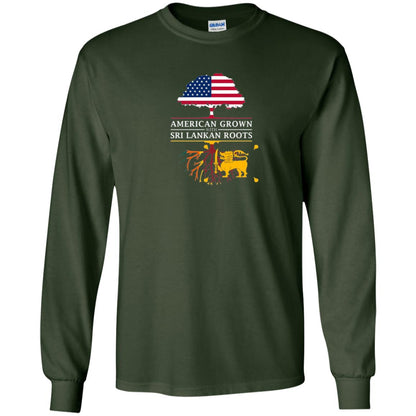American Grown With Sri Lankan Roots Shirt Forest Green
