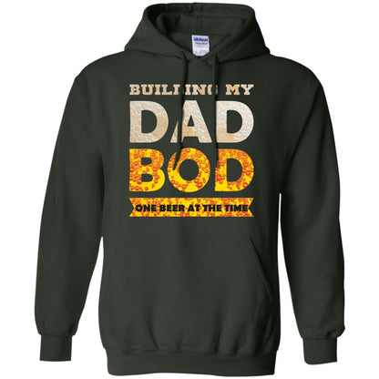 Building My Dad Bob One Beer At The Time Shirt Forest Green