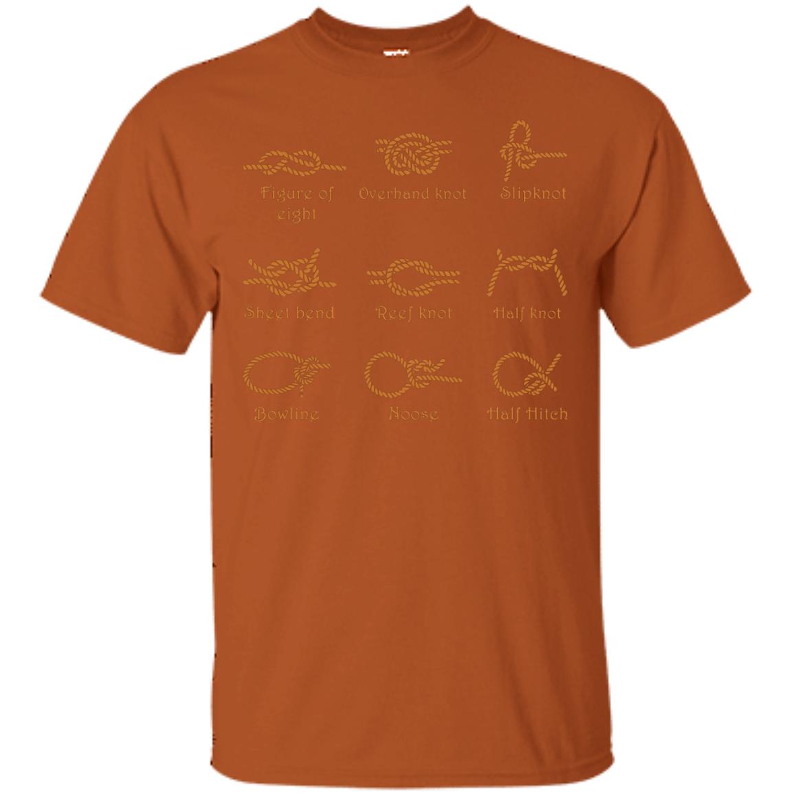 Nice-nautical Knots Types Shirt Texas Orange