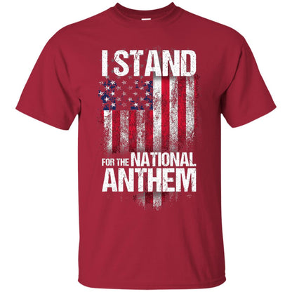 I Stand For The National Anthem T-shirt Cardinal