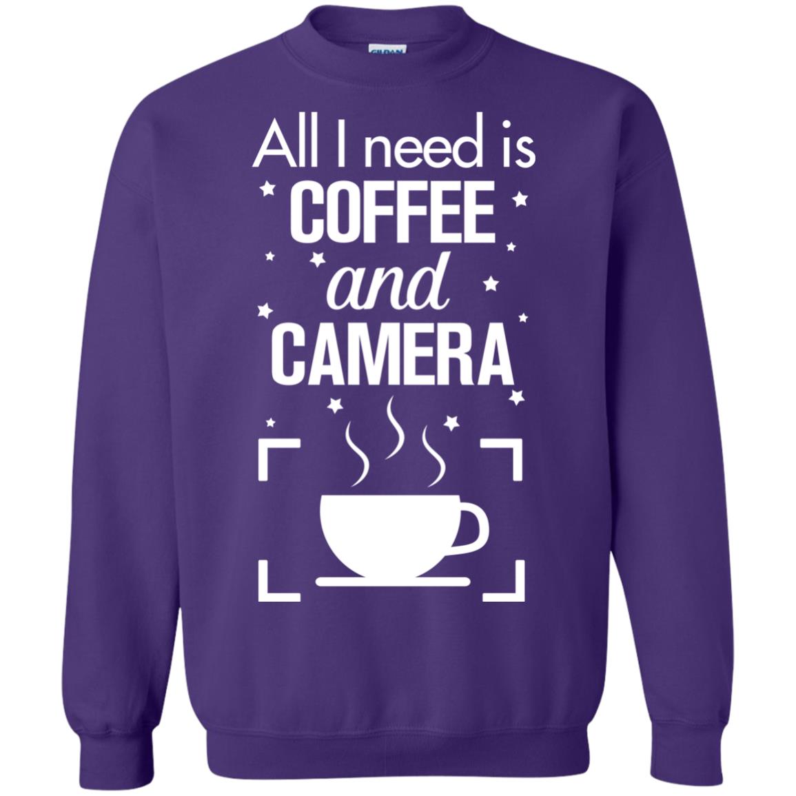 All I Need Is Coffee And Camera Shirt Purple