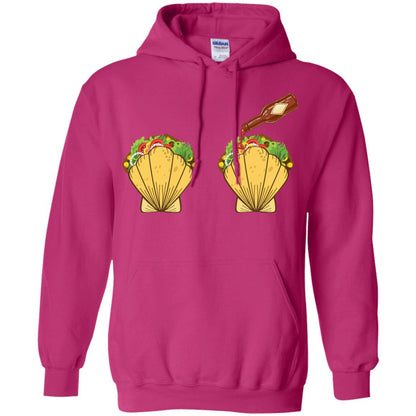Mermaid Shell T-shirt Taco Bra And Spicy Chili Sauce Heliconia