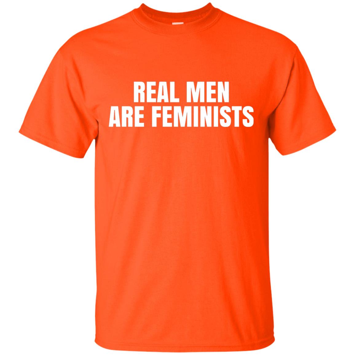 Real Men Are Feminists Feminism T-shirt Orange