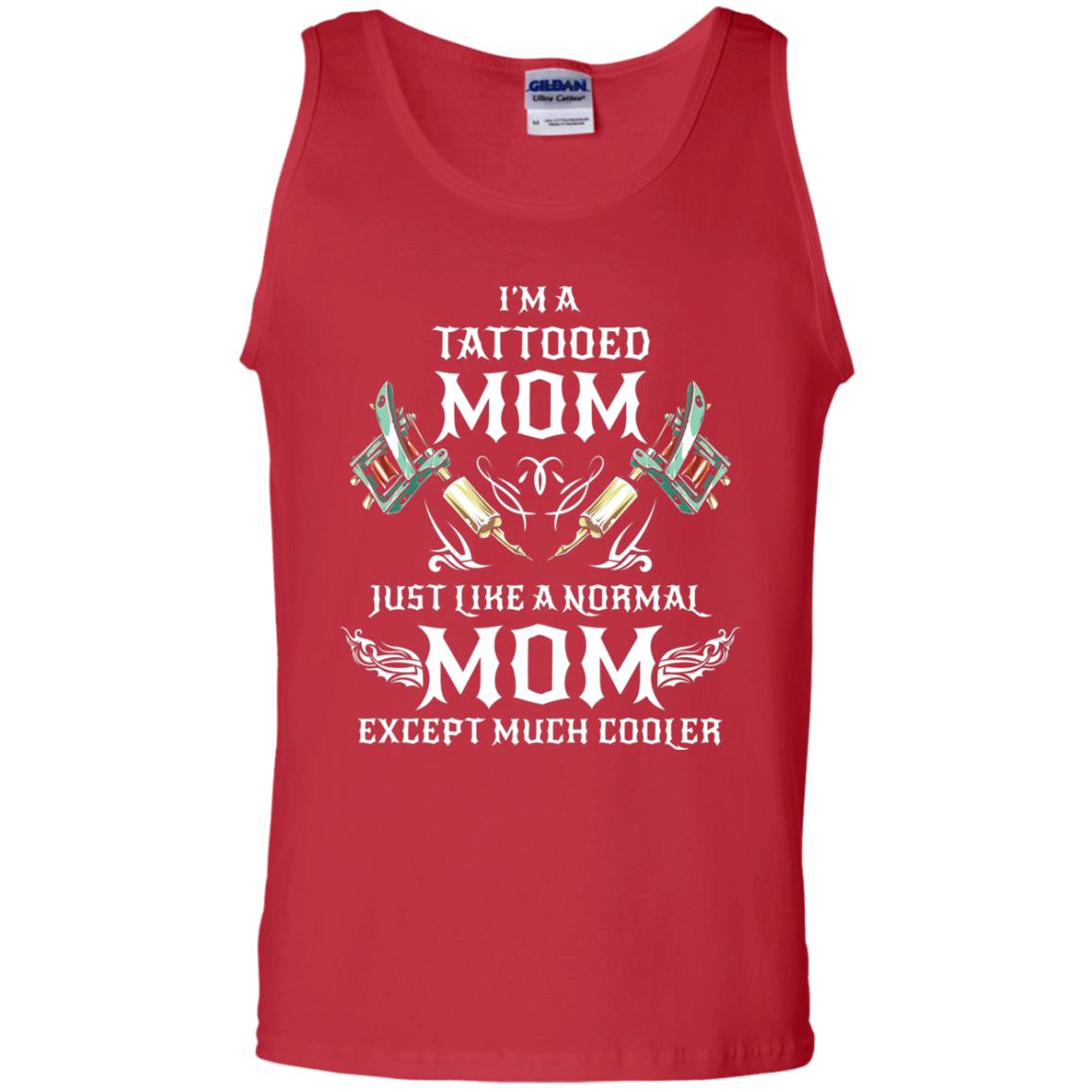 Funny Tattoo Mom Shirt I Am Tattooed Mom Red
