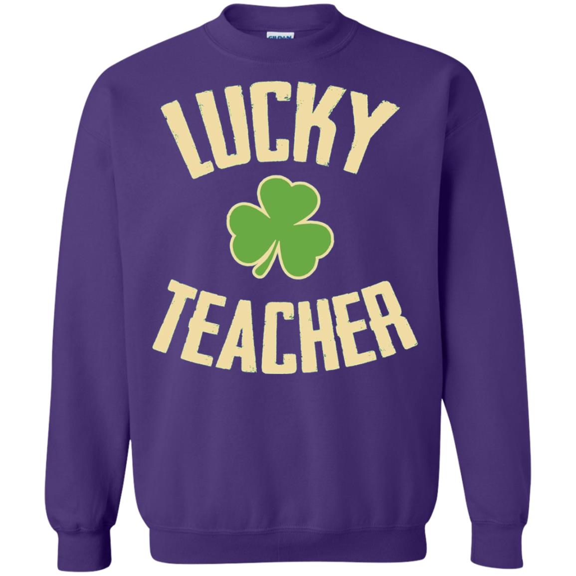 Lucky Teacher Shirt St. Patrick_s Day T-shirt Purple