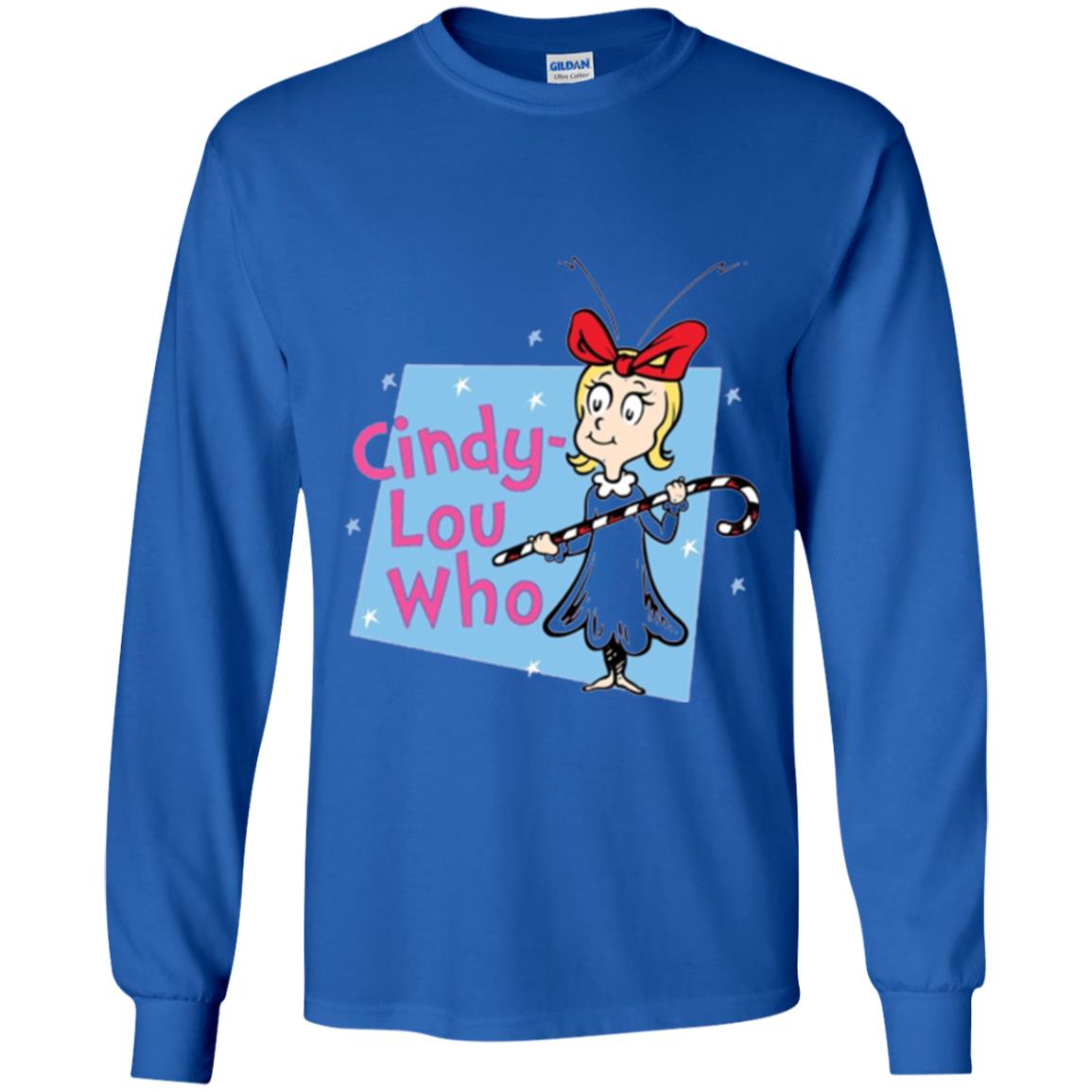 Dr. Seuss Cindy-lou Who Book Lover T-shirt Royal