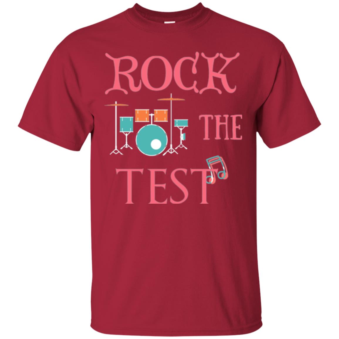 Rock The Test Professor Teacher T-shirt Cardinal