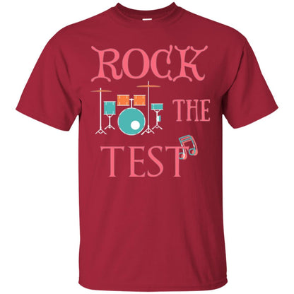 Rock The Test Professor Teacher T-shirt Cardinal
