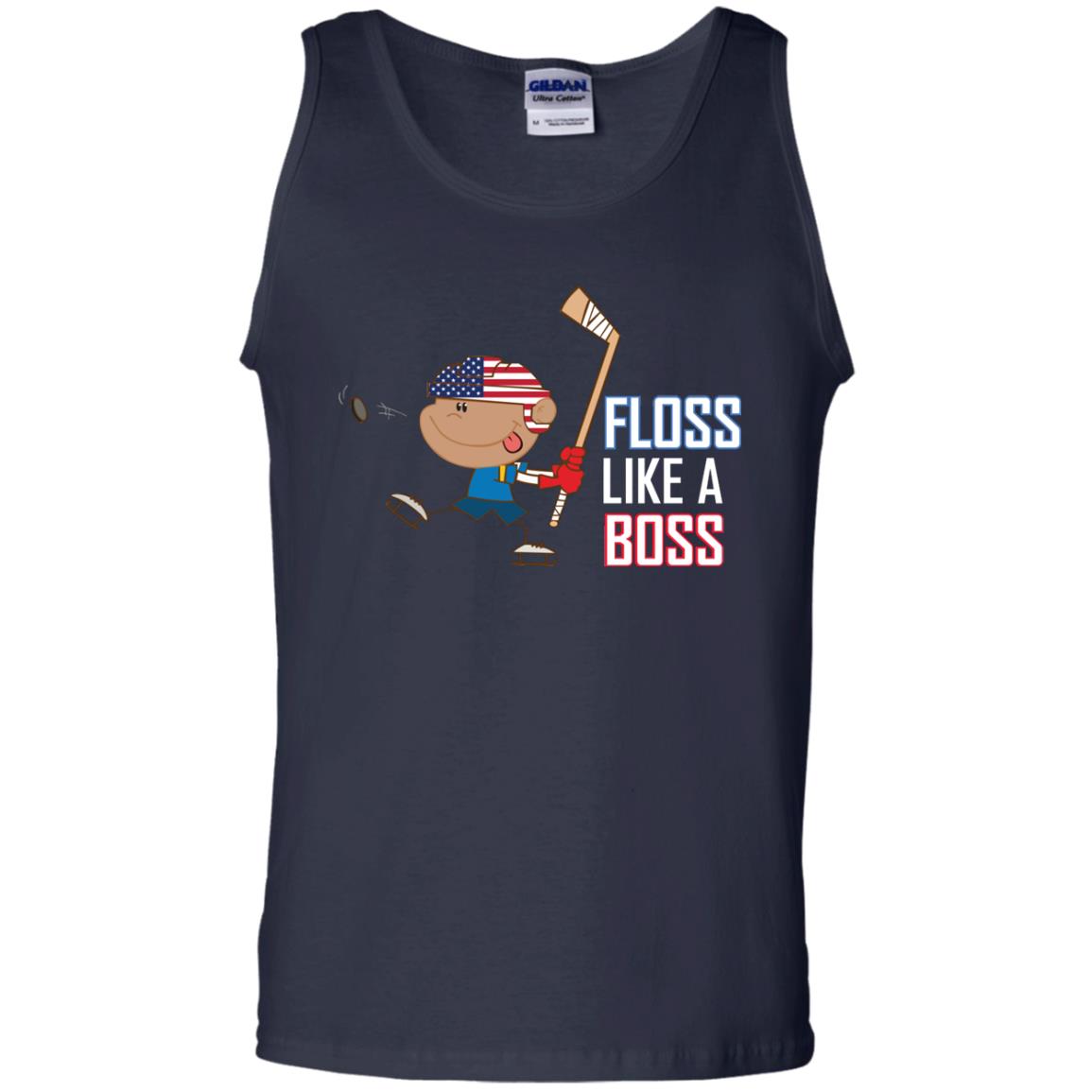 Floss Like A Boss Shirt For Hockey Players Navy