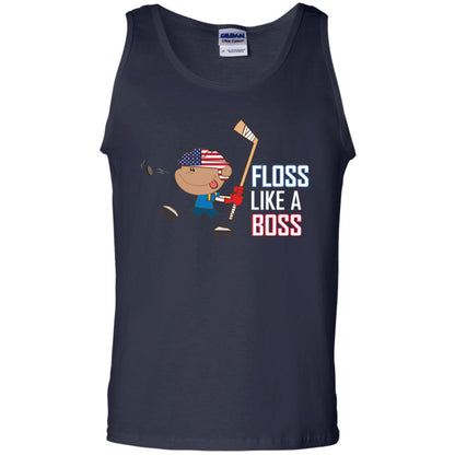 Floss Like A Boss Shirt For Hockey Players Navy