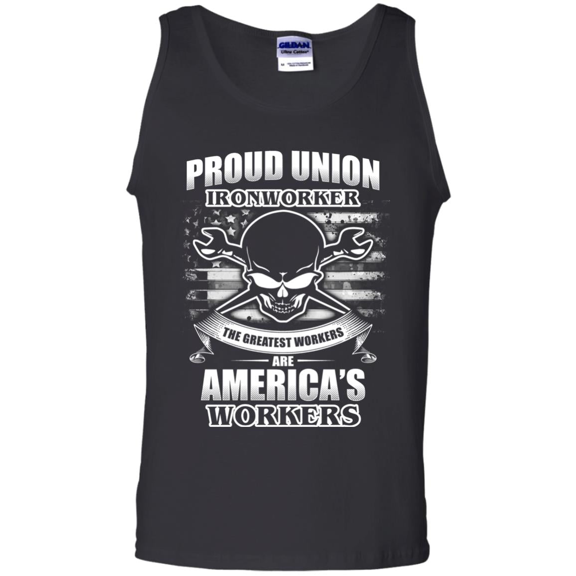 Proud Union Ironworker The Greatest Workers Are America_s Workers T-shirt Black