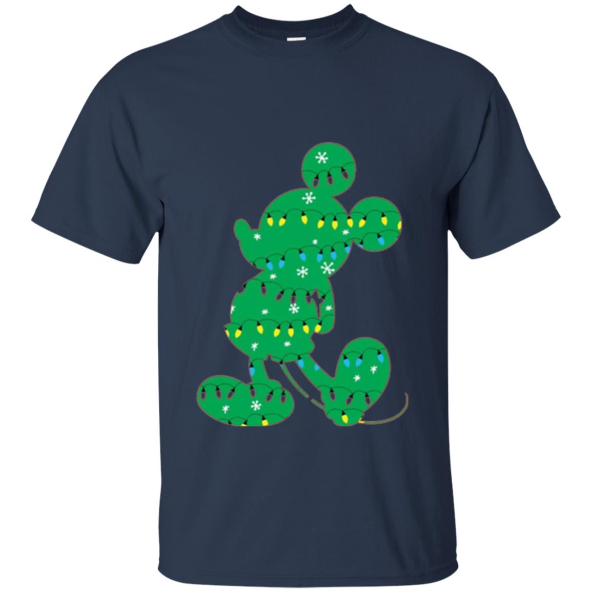 Disney Mickey Mouse Christmas Lights T-shirt Navy