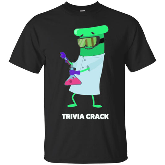 Cute Trivia Crack Scientist Al T-shirt Black