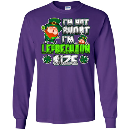 Im Not Short Im Leprechuan Size Irishman Ireland Shirt Purple
