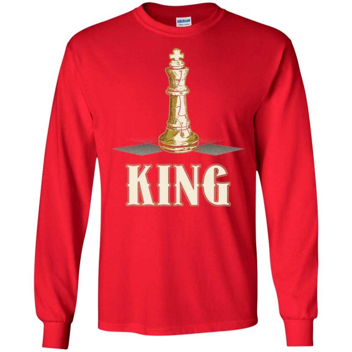King Chess Piece Chess Player T-shirt Red