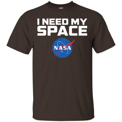 Nasa Logo T-Shirt I Need My Space Dark Chocolate
