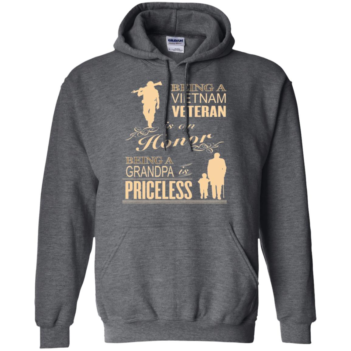 Veteran T-shirt Being A Vietnam Veteran Is An Honor Dark Heather