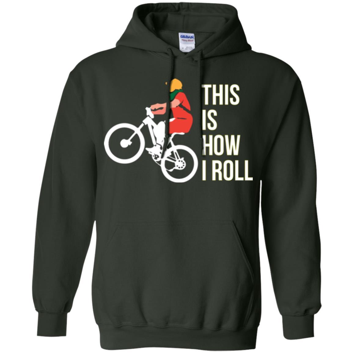 Bicycle T-shirt This Is How I Roll Forest Green