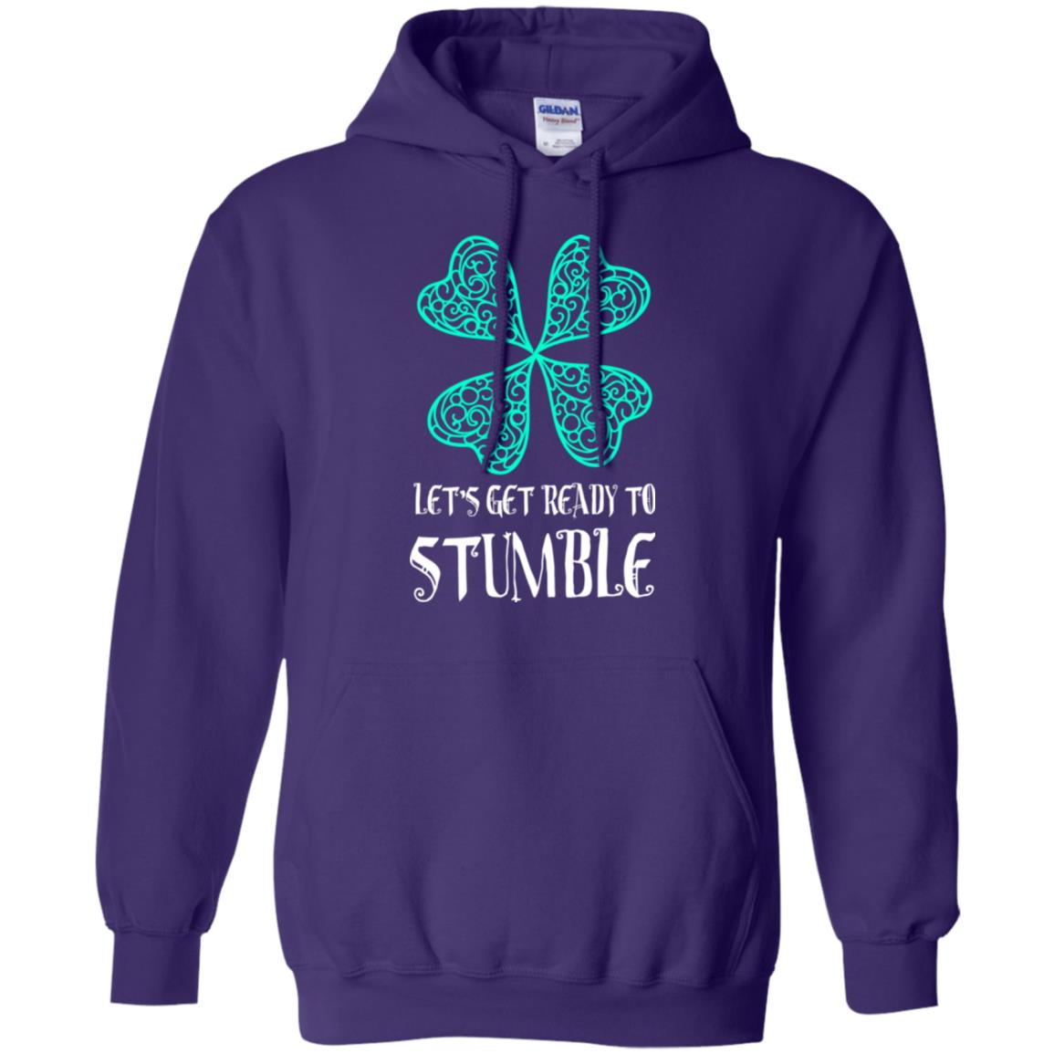 Stain Patrick's Day T-shirt Let's Get Ready To Stumble Purple