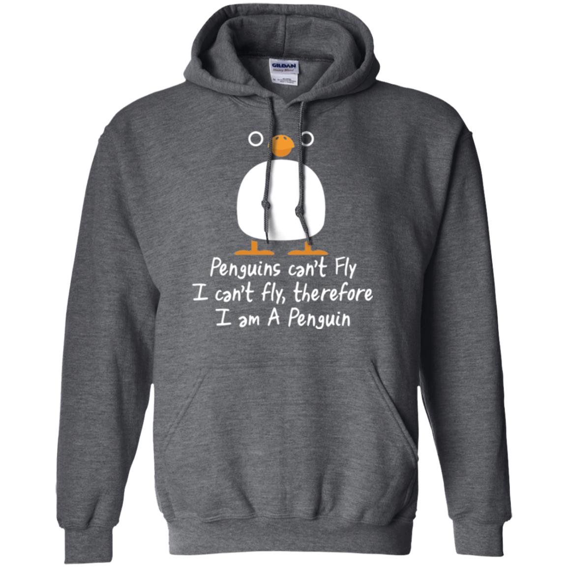Penguin T-shirt I Can_t Fly Dark Heather