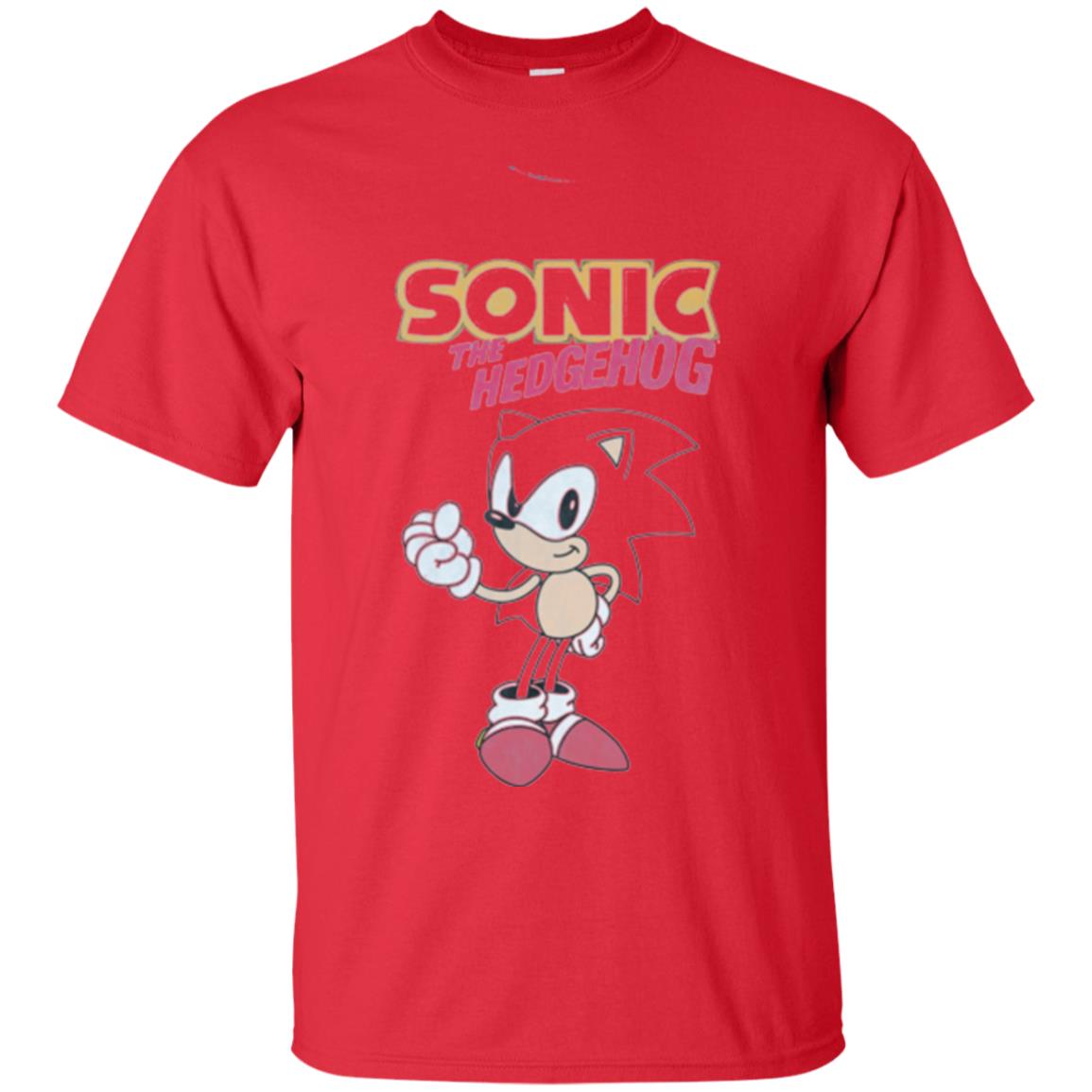 Movie T-shirt Sonic The Hedgehog Red