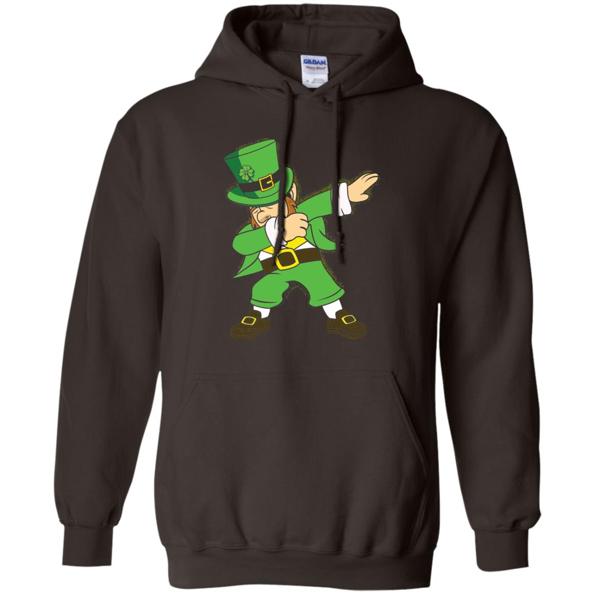 Dabbing Leprechaun Irish Dab Dance St Patrick_s Day T-shirt Dark Chocolate